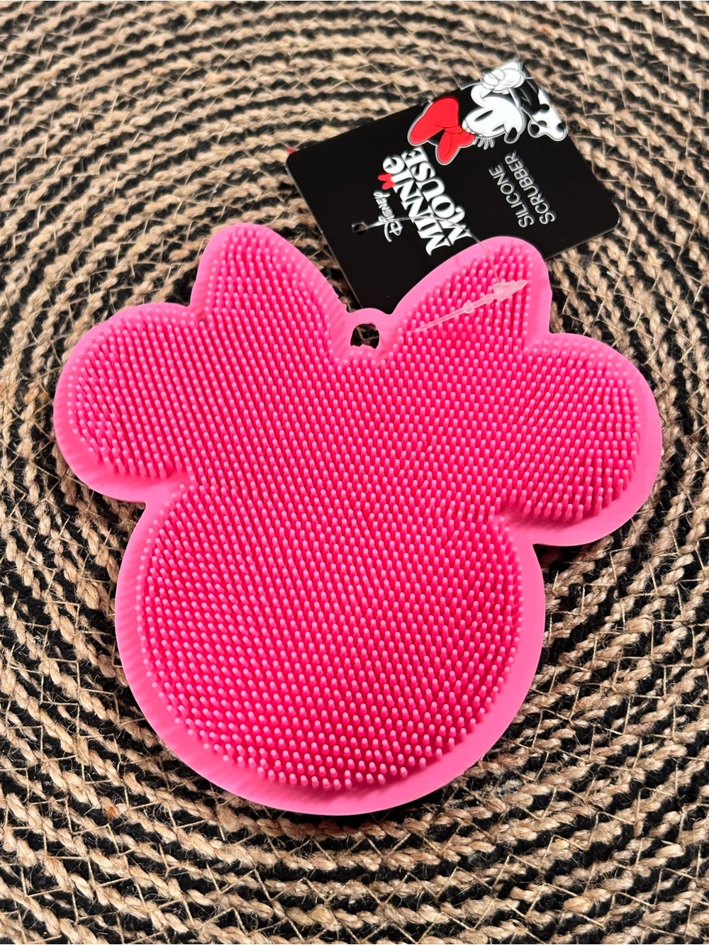 Disney Minnie Mouse Hot Pink Silicone Bath Scrubber